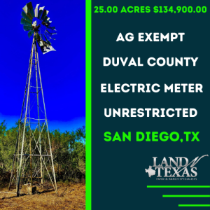 Unrestricted 25.00 Acres In San Diego, Texas