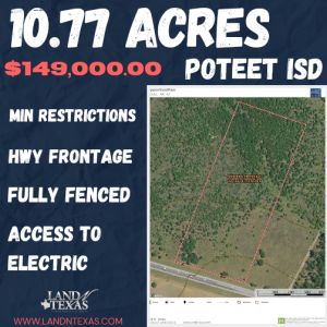 10.77 Acres In Poteet ISD