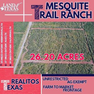 Mesquite Trail Ranch in Realitos, Texas