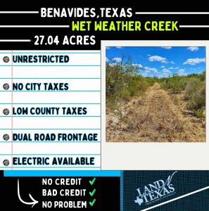 27.04 Acres In Benavides, Texas