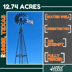 12.75 acres with Water Well